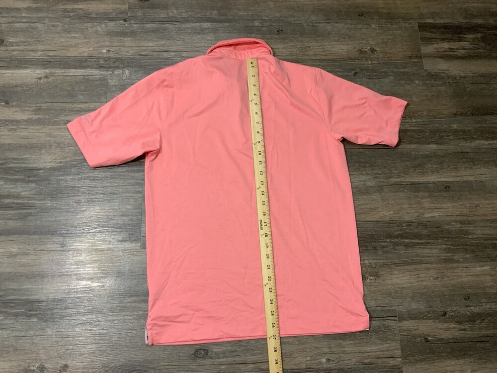 Walter Hagen Golf Polo Shirt Mens S Coral Pink Lightweight Country Club - Picture 6 of 8